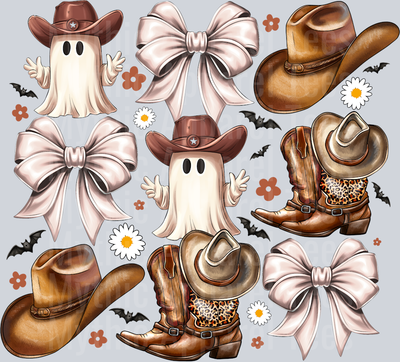 Ghost Cowboy Coquette Western Halloween
