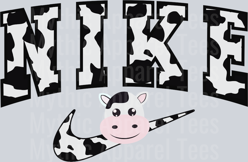 Cow Nike DTF Nike Transfers