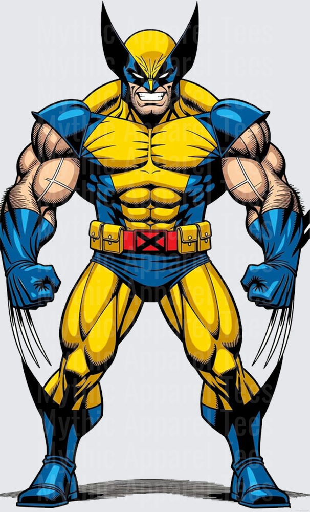 Marvel Super Heroes Wolverine Classic Yellow Blue Suit Claws