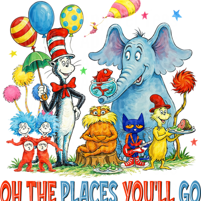Dr Suess DTF Transfer