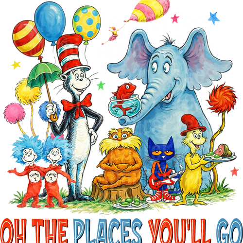 Dr Suess DTF Transfer