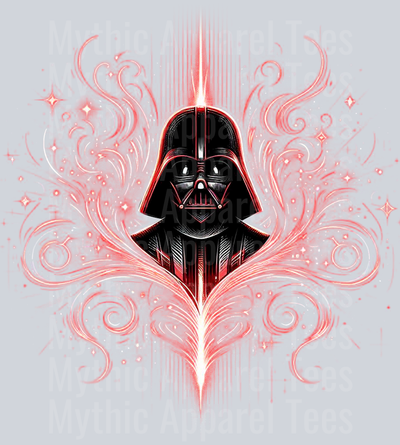 Darth Vader Helmet Red symbols 2 DTF Star Wars Transfers