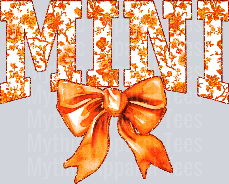 Orange Toile Mini