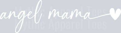 Angel Mama White Child loss DTF Memorial Transfers