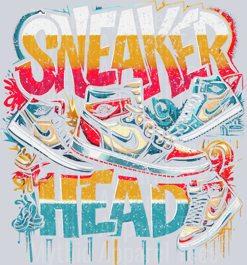 Sneaker Head Streetwear Style DTF Sneaker Transfers