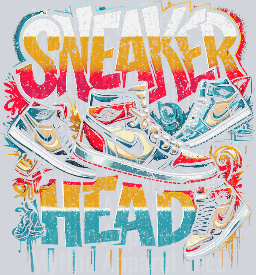 Sneaker Head Streetwear Style DTF Sneaker Transfers