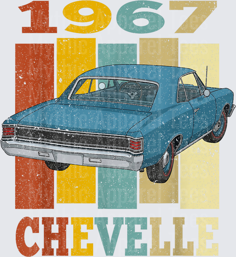 67 1967 Chevelle Vintage Muscle Car T-Shirt