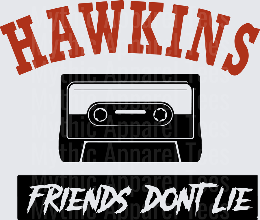 Stranger Things Hawkins Friends Don't Lie Cassette Tape