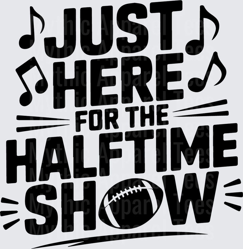 American Football Just Here For The Halftime Show Music Notes