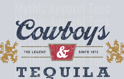 Cowboys Tequila Drinking Western