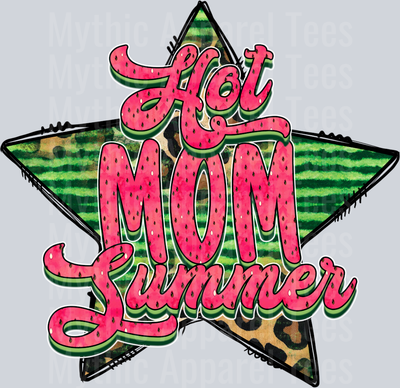Hot Mom Summer Watermelon Leopard