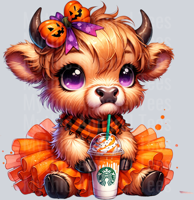 Spooky Highland Cow Starbucks