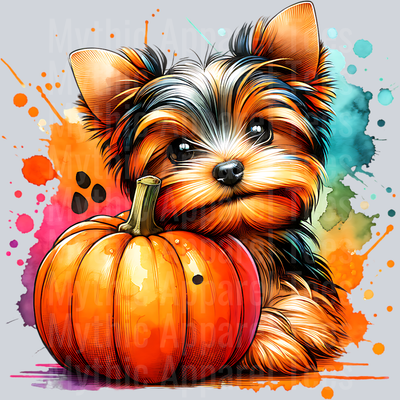 YORKIE PUMPKIN 2