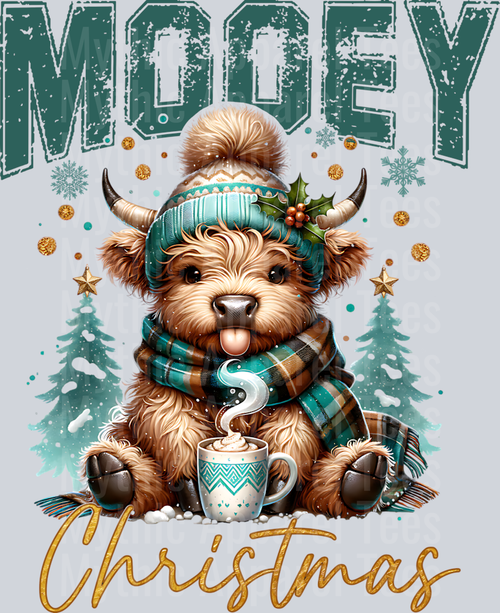 mooeychristmasgreenhcow