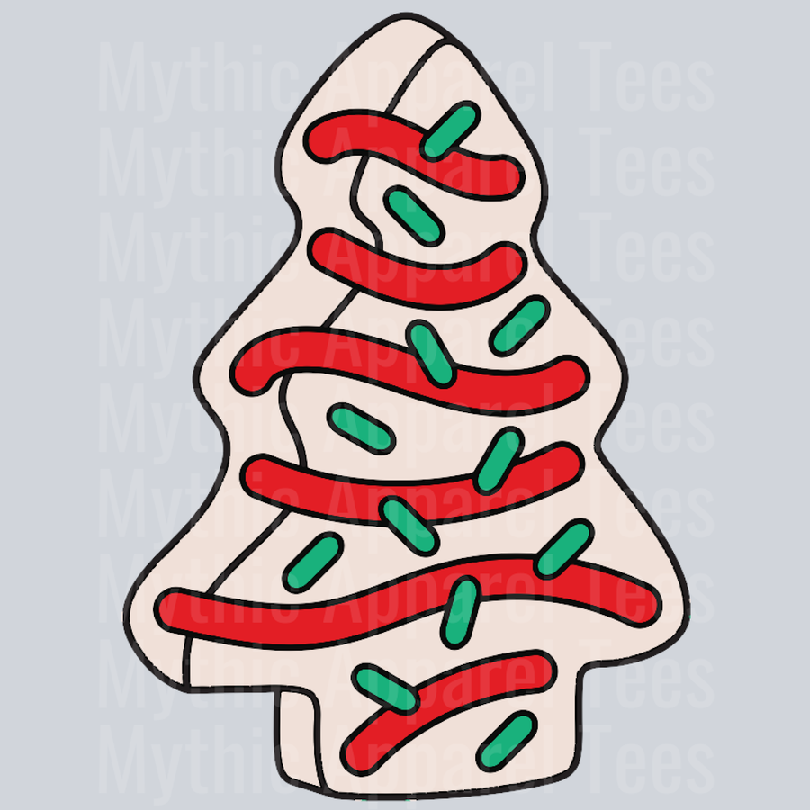 Tree Cake Christmas 2 Wavy Retro Funny Designs
