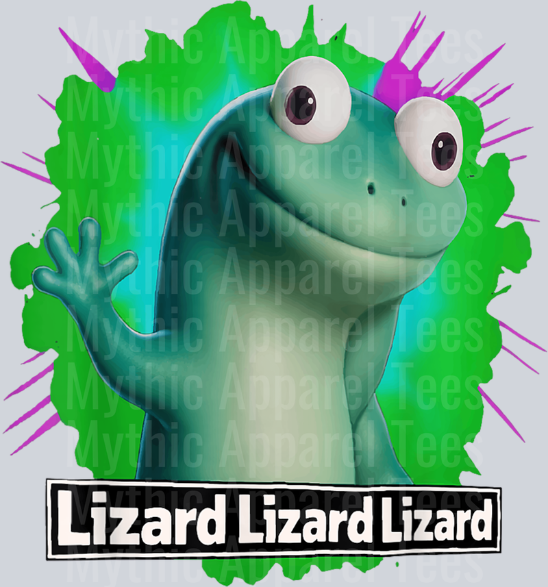 Funny Weirdcore Animal Women Men Lizard Lizard Lizard Meme T-Shirt (1)