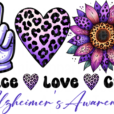 Alzheimer's Awareness DTF Transfer