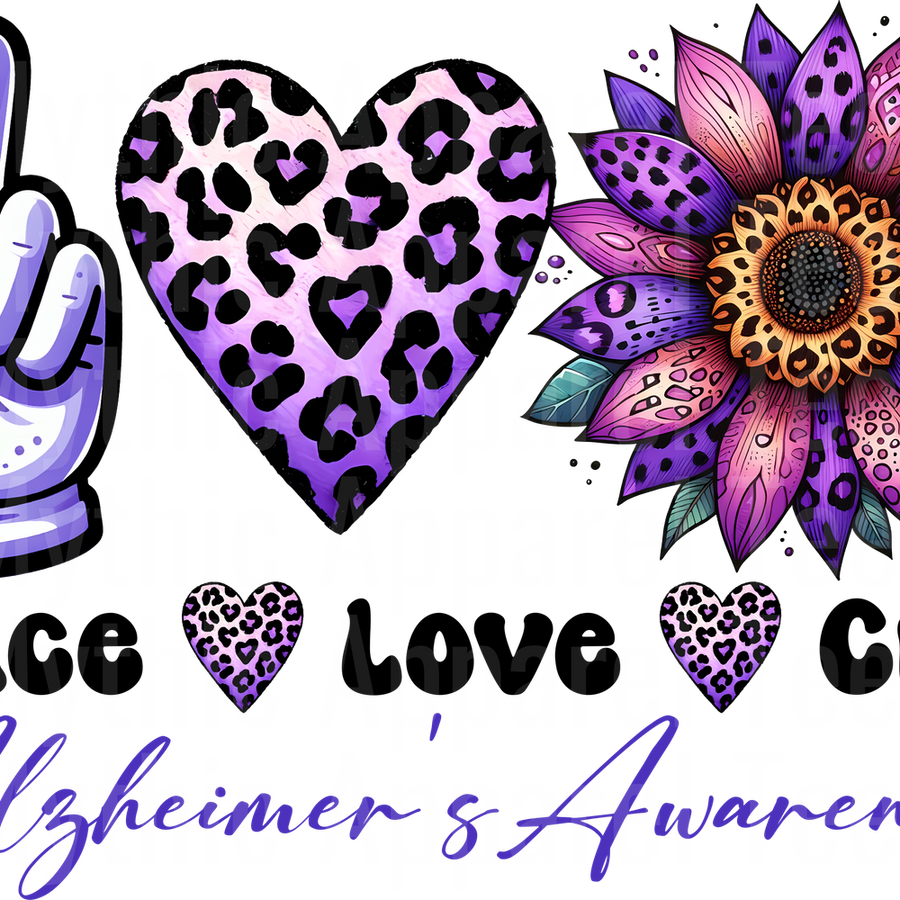 Alzheimer's Awareness DTF Transfer