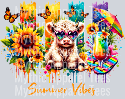 Summer Highland Cow Summer Transfer