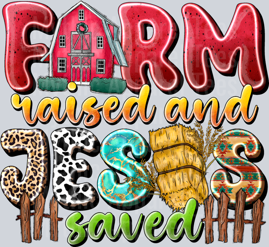 Farm Raised and Jesus Saved Religious