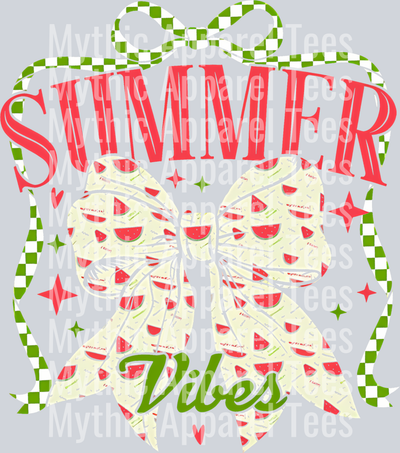 Watermelon Bow Summer Transfer