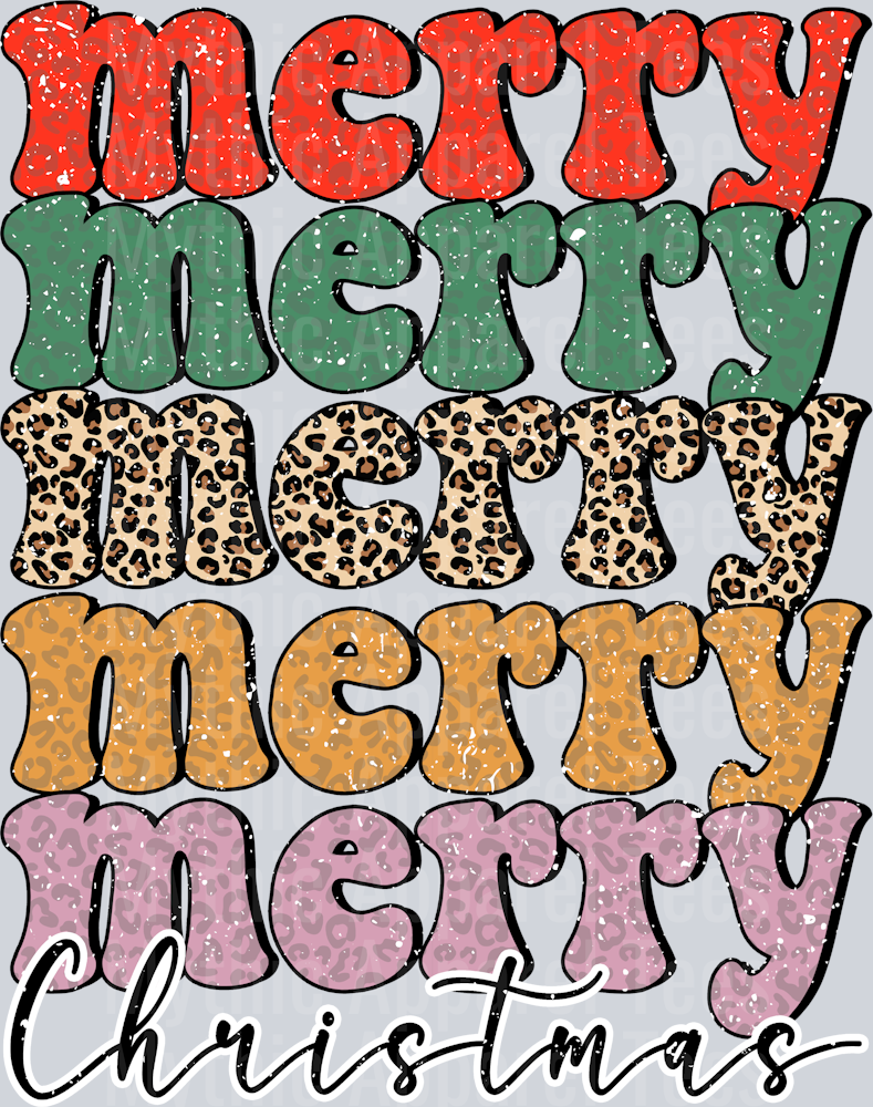 MERRY CHRISTMAS DISTRESSED