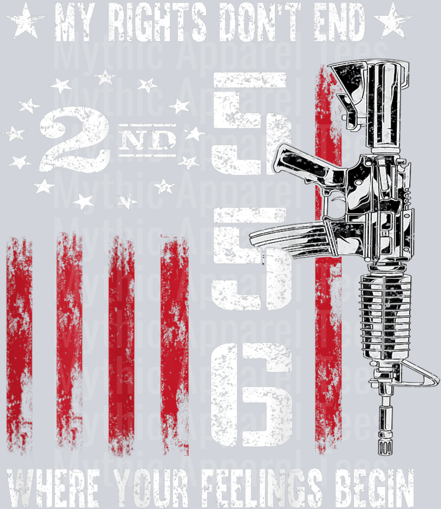 2nd Amendment Feelings America USA Patriotic Funny On Back T-Shirt PRO 2nd