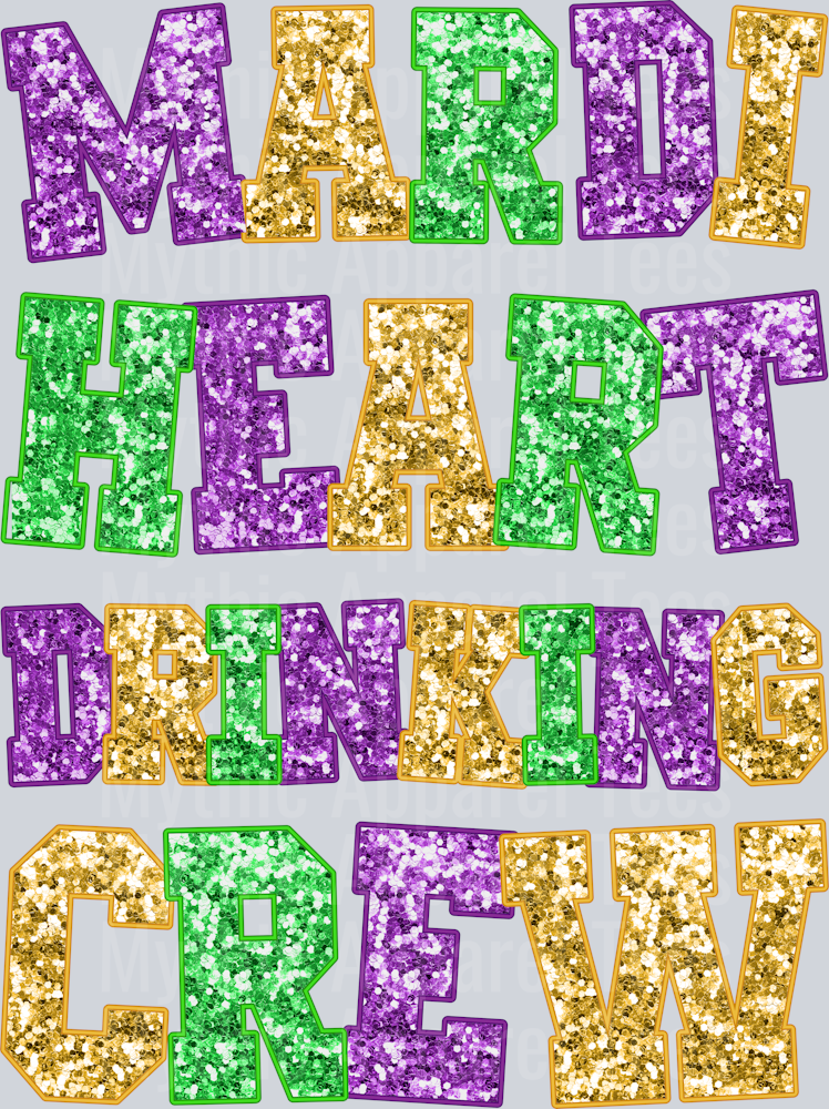 AZ745 Mardi Gras Rhinestone
