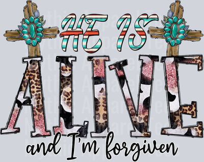 He is alive and I'm forgiven Western Easter Religious