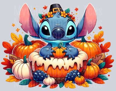 Stitch Thanksgiving 4 DTF Stitch Thanksgiving Transfers