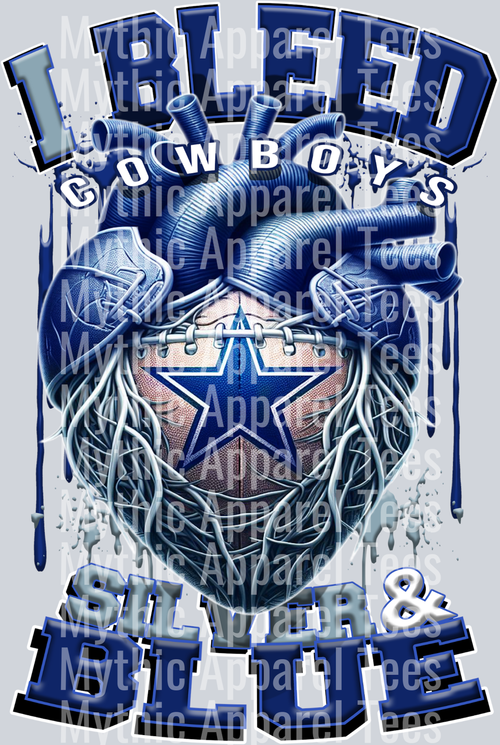 Cowboys I bleed Silver and Blue