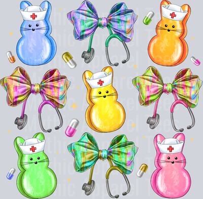 Easter Nurse Bow