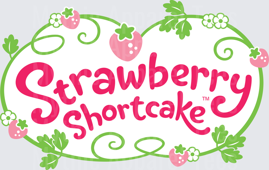 Strawberry Shortcake Classic Logo with Vine and Berry Frame