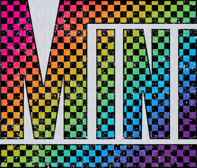 Rainbow Checkered Mini