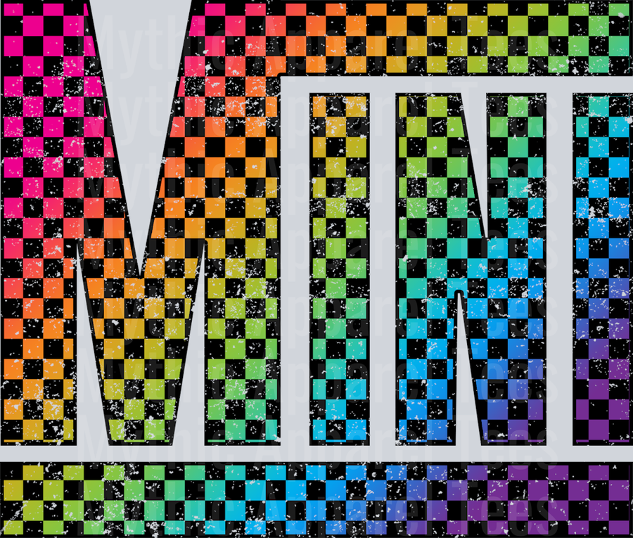 Rainbow Checkered Mini