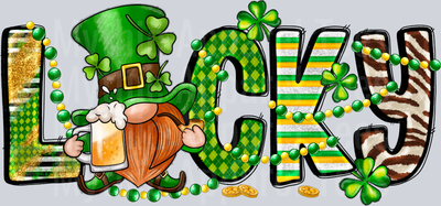 Lucky Gnome Beer Drinking St Patrick's Day