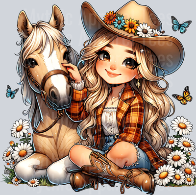 Blonde Hair Cowgirl 2
