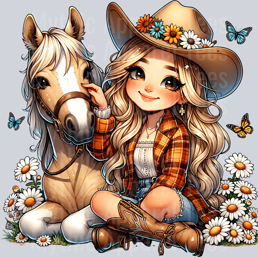 Blonde Hair Cowgirl 2
