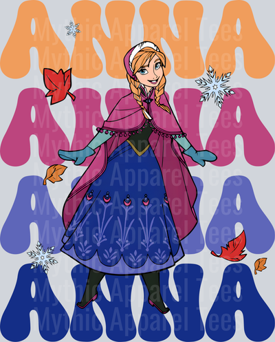 Anna Frozen DTF Disney Transfers