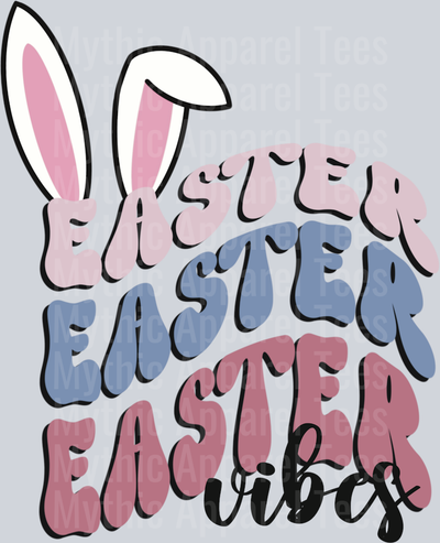 Easter Vibes Easter Bunny DTF Easter Transfers