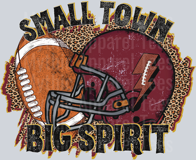 Small Town Big Spirit DTF Football Transfers
