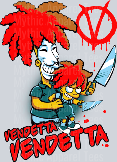 V For Vendetta Sideshow Bob DTF The Simpsons Transfers