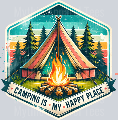 Camping is my happy place 3 DTF Camping Transfers