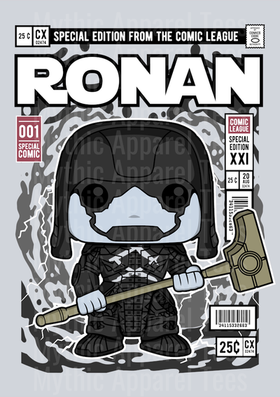 Ronan Comic Book Cover STYLE DTF Pop Culture Transfers