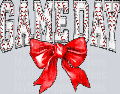 Baseball Game Day Bow School Spirit & Sports