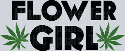 Flower Gurl weed plant DTF Weed Transfers