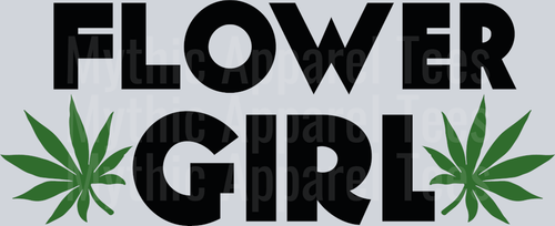 Flower Gurl weed plant DTF Weed Transfers