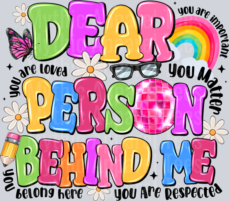 Dear Person Behind Me