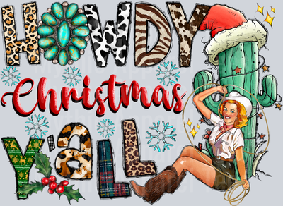 Howdy Christmas Yall Western