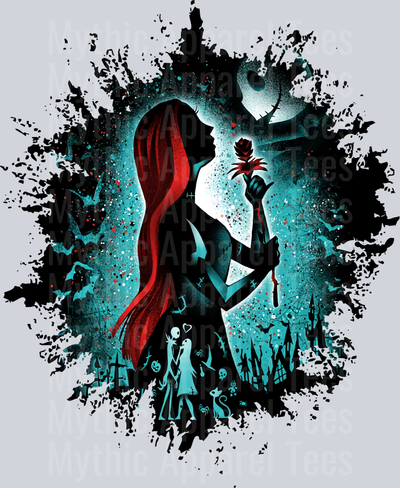 Sally Disney Queen Dark Silhouette Color Splash Crystal Ball Vision